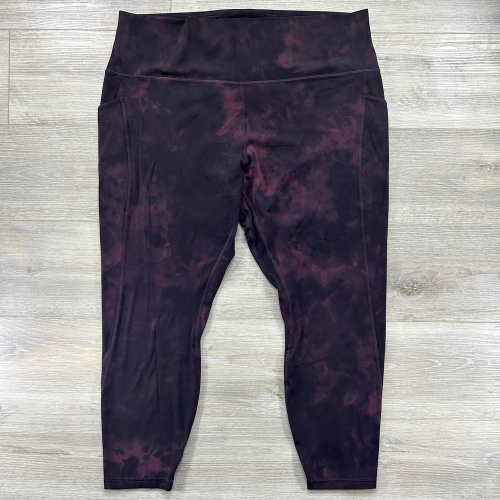 Lululemon Size 20 Align High-Rise Pant with Pockets 25" Diamond Dye Cassis